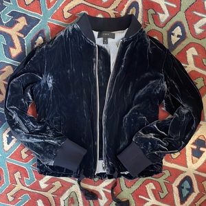 J. Crew Velvet Bomber Jacket